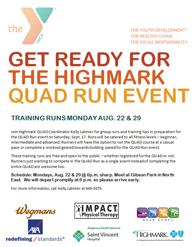 QUAD Group Run Dates Announced Highmark QUAD Games